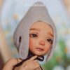EVENT DOLL - Caramel Aine in grey hat